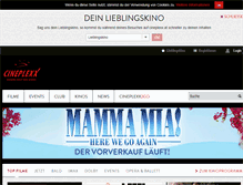 Tablet Screenshot of cineplexx.at